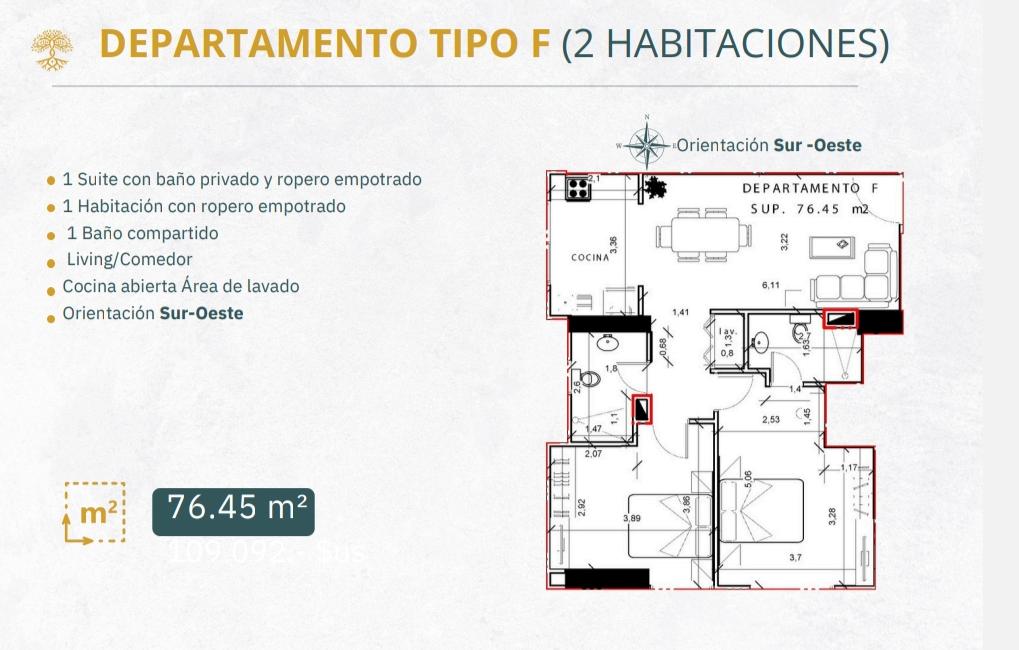 Moderno Departamento de 2 Dormitorios frente al Parque Lincoln | Cala Cala Cochabamba